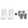 2 Filtro Branco Ponto de Uso 5 Pou Bbi Tira Cloro + 4 Refis Cor Branco Voltagem Não Se Aplica - 1