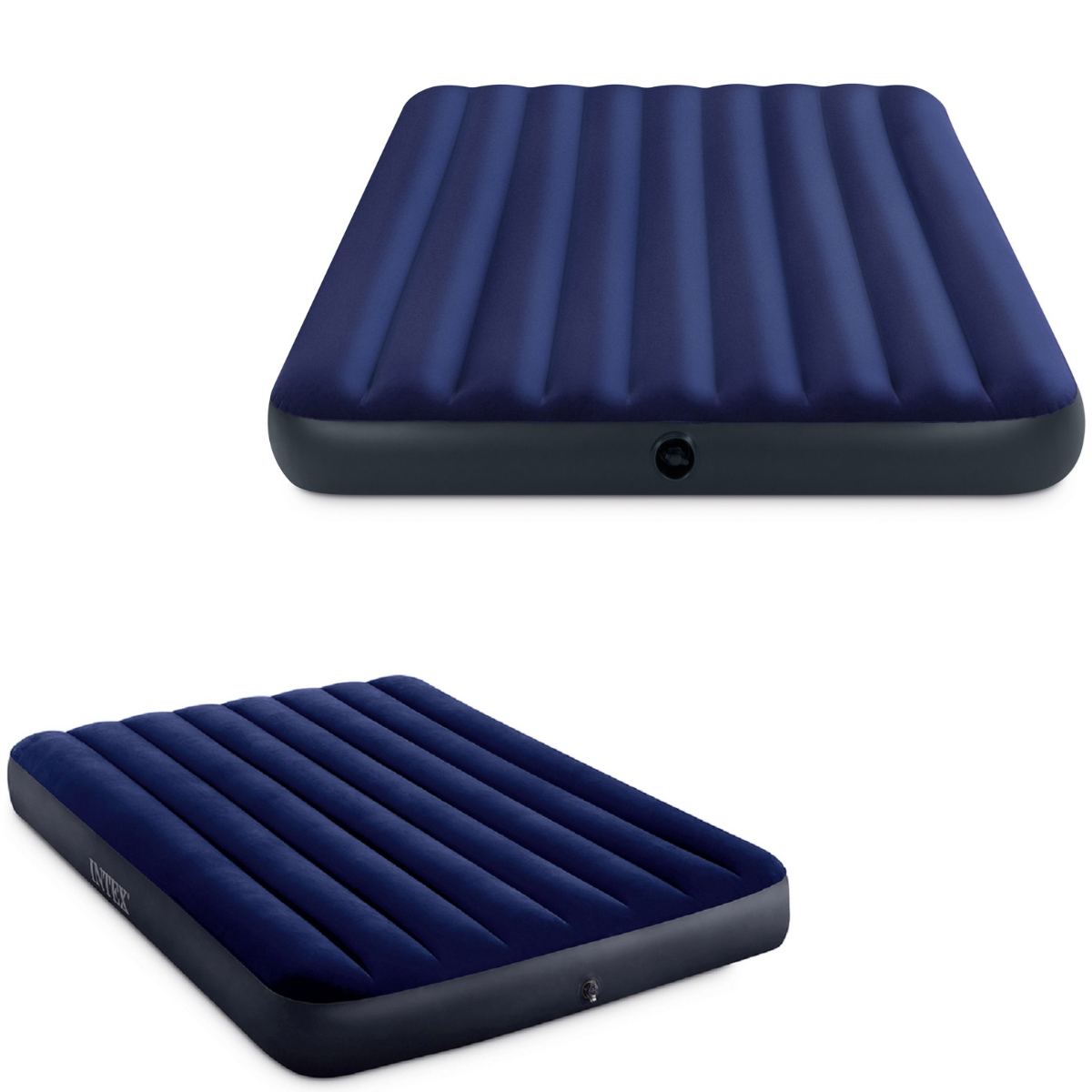 Colchão Inflável Casal Intex Fiber Tech 191x137x25cm:azul