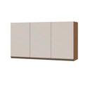 Ver mais imagens de Cozinha Completa Modulada com Armário para Área de Serviço/Lavanderia Integrada Bege/Ébano/Off White