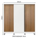 Ver imagem 5 de Guarda Roupa Casal 100% Mdf Madesa Royale 3 Portas de Correr com Pés