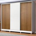Ver imagem 1 de Guarda Roupa Casal 100% Mdf Madesa Royale 3 Portas de Correr com Pés