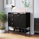 Ver imagem 1 de Cômoda Multifuncional Personal Quartos Preto