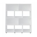 Ver imagem 5 de Conjunto 2 Peças com Escrivaninha Match e Estante para Livros 10 Nichos Branco