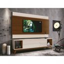 Ver imagem 2 de Rack com Painel Delux 2.2 Off White com Natural - Moveisaqui