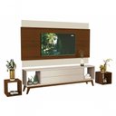 Ver imagem 6 de Rack com Painel Delux 2.2 Off White com Natural - Moveisaqui
