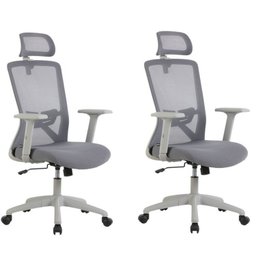 Kit com 2 Cadeiras para Escritório Presidente NR17 Office Dallas - 1
