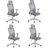Kit com 4 Cadeiras para Escritório Presidente NR17 Office Dallas - 1