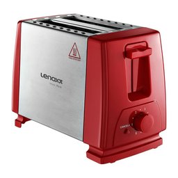 Torradeira Elétrica Lenoxx Red Fast Ptr203 Inox Vermelha 220v - 2