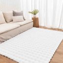 Ver imagem 1 de Tapete Pele Bubble 1,00 X 1,50 Branco Niazitex