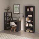 Ver imagem 1 de Kit 2 Peças com Escrivaninha Match e Estante para Livros 5 Prateleiras