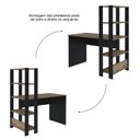 Ver imagem 5 de Kit 2 Peças com Escrivaninha Match e Estante para Livros 5 Prateleiras