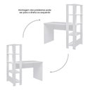 Ver imagem 6 de Kit 2 Peças com Escrivaninha Match e Estante para Livros 5 Prateleiras