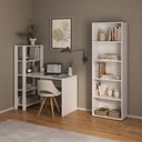 Ver imagem 1 de Kit 2 Peças com Escrivaninha Match e Estante para Livros 5 Prateleiras