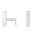 Ver imagem 2 de Kit 2 Peças com Escrivaninha Match e Estante para Livros 5 Prateleiras