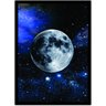 Quadro Espaço Lua Universo Sistema Solar Com Moldura G03 - 1