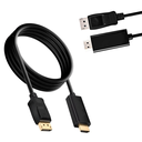 Ver imagem 1 de Cabo Display Port para Hdmi 1.8mt 4k Fy-805 Fy Cor Preto