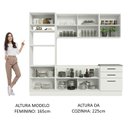 Ver imagem 6 de Armário de Cozinha Completa 250cm Branco Agata Madesa 01
