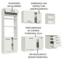 Ver imagem 5 de Armário de Cozinha Completa 250cm Branco Agata Madesa 01