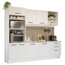Ver imagem 3 de Armário de Cozinha Completa 250cm Branco Agata Madesa 01