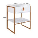Ver imagem 3 de Mesa Cabeceira para Quarto com 1 Gaveta James Branco