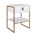 Ver imagem 2 de Mesa Cabeceira para Quarto com 1 Gaveta James Branco