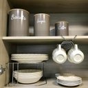 Ver imagem 6 de Pote Biscuits Porta Condimentos Lata de Biscoito com Tampa de Bambu Haus Concept Canister Warm Gray