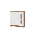 Ver imagem 3 de Quarto de Bebê Completo com Guarda Roupa, Cômoda e Berço Katatau Branco/mezzo - Rede Móveis