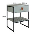 Ver imagem 4 de Mesa Cabeceira para Quarto com 1 Gaveta James Verde