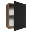 Ver imagem 7 de Armário Aéreo 50cm 1 Porta Rustic/preto Agata Madesa
