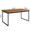 Ver imagem 2 de Mesa para Cozinha Oxford 160cm x 90cm Marrom/Woodmel
