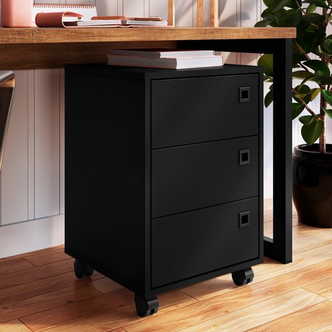 Gaveteiro Roma Ambiente Principal Sendo Escritório 3 Gavetas