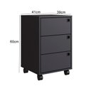 Ver imagem 3 de Gaveteiro Roma Ambiente Principal Sendo Escritório 3 Gavetas