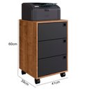 Ver imagem 3 de Gaveteiro Roma Ambiente Principal Sendo Escritório 3 Gavetas