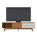 Ver imagem 2 de Rack Grande para Tv até 75 Pol 200x55cm Veneza Freijó e Off White