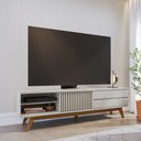 Ver imagem 1 de Rack Grande para TV até 75 pol 200x55cm Veneza Off White