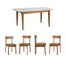 Kit Mesa de Jantar Tangará 160cm e 4 Cadeiras Pitanga Cabecasa Madeiramadeira - 2