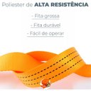 Ver imagem 6 de Kit Cinta com Catraca Amarrar Carga Carreta Caminhao 4,5mts