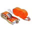 Ver imagem 2 de Kit Cinta com Catraca Amarrar Carga Carreta Caminhao 4,5mts