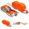 Kit Cinta com Catraca Amarrar Carga Carreta Caminhao 4,5mts - 3