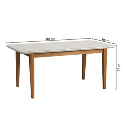 Kit Mesa de Jantar Tangará 180cm e 6 Cadeiras Pitanga CabeCasa MadeiraMadeira - 4