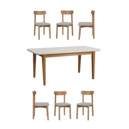 Kit Mesa de Jantar Tangará 180cm e 6 Cadeiras Pitanga CabeCasa MadeiraMadeira - 2