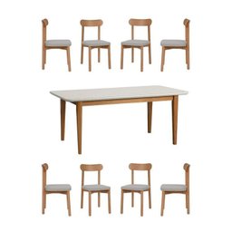 Kit Mesa de Jantar Tangará 210cm e 8 Cadeiras Pitanga CabeCasa MadeiraMadeira - 2