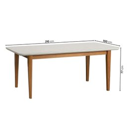Kit Mesa de Jantar Tangará 210cm e 8 Cadeiras Pitanga CabeCasa MadeiraMadeira - 4