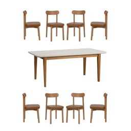 Kit Mesa de Jantar Tangará 210cm e 8 Cadeiras Pitanga CabeCasa MadeiraMadeira - 2