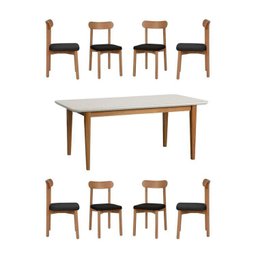 Kit Mesa de Jantar Tangará 210cm e 8 Cadeiras Pitanga CabeCasa MadeiraMadeira - 2