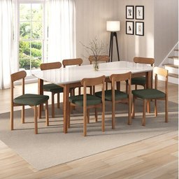 Kit Mesa de Jantar Tangará 210cm e 8 Cadeiras Pitanga CabeCasa MadeiraMadeira - 1