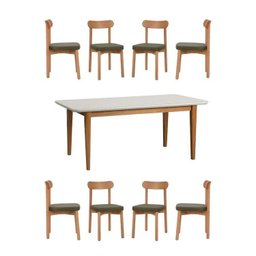 Kit Mesa de Jantar Tangará 210cm e 8 Cadeiras Pitanga CabeCasa MadeiraMadeira - 2