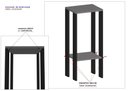 Ver imagem 4 de Mesa Alta, Mesa de Canto, Mesa de Apoio, Mesa de Bebedouro, Mesa Lateral Sala/quarto/cozinha