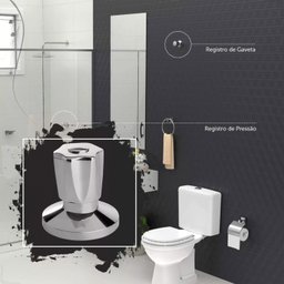 Acabamento de Registro C 50 Stander Medio P/ 1416 E1509 - 1/2 - 3/4 e 1" Rainha Metais - 6