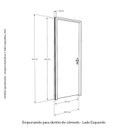 Ver imagem 3 de Porta Lisa Curupixa Batente Ecolológico 09 Fechadura 813/02 62 X 2,10 Esquerdo
